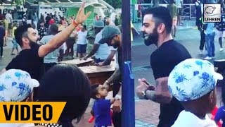 Virat Kohlis Street Dance With Shikhar Dhawan In Capetown  LehrenTV [upl. by Wittie]