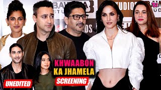 UNEDITED Khwaabon Ka Jhamela Screening  Elli AvrRam Arshad Warsi Prateik Babbar amp Sayani Gupta [upl. by Croner106]