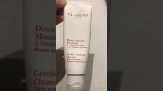 CLARINS PARIS GENTLE FOAMING CLEANSER FOR NORMAL OR COMBINATION SKIN shortsskincareJERLIE [upl. by Licht]