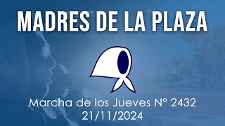 MADRES DE LA PLAZA 855  Marcha de los Jueves Nº2432 [upl. by Perreault]