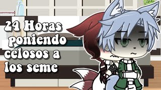 24 Horas poniendo celosos a los Semes •Yaoi gacha life• [upl. by Philender]