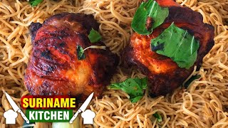 Tjauw Min Kip Recept Surinaams  Tjauw Min Chicken Recipe Suriname  Suriname Kitchen [upl. by Esiuol53]