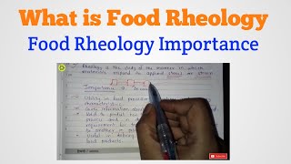 What is Rheology amp its importance in Food Industry [upl. by Aivlys]