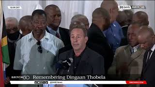 Dingaan Thobela Funeral  Most naturally talented fighter to ever come of SA  Mitchell [upl. by Araminta]