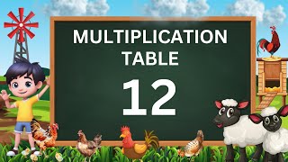 MULTIPLICATION TABLE 12  LEARN TABLES WITH MATHSS WITH MOM  PRACTICE TABLE DAILY [upl. by Herwin]