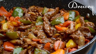 THIS SIMPLE BEEF SAUCE WILL AMAZE YOU  BEEF STIR FRY RECIPE [upl. by Oakleil]