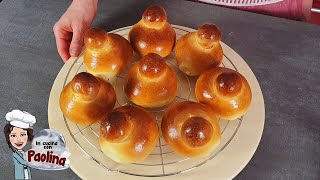 Brioche col tuppo siciliane Impasto fatto in casa Soffici e profumate [upl. by Aiki]