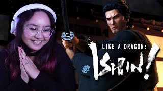 YakuzaLike A Dragon Ishin Blade of Vengeance Trailer Reaction IM SO EXCITED [upl. by Anirbys]