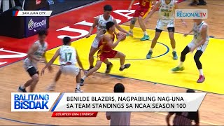 Balitang Bisdak Benilde Blazers nagpabiling naguna sa team standings [upl. by Ragland]