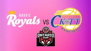 April 13th 2024 U12 Ontario Cup Div 1 Game 2 Ckatt RNR vs Barrie Royals  Notre Dame Welland [upl. by Yttap]