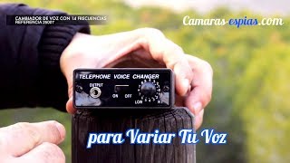 Cambiador de Voz para Llamadas de Teléfono en Tiempo Real 🎧 Ref 25007 camarasespiascom [upl. by Naujet]