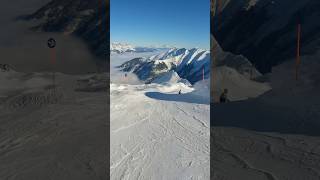 Kitzsteinhorn Kaprun  Skiing on the Glacier  Blue 10  skiing ski winter mountains narty [upl. by Drusus]