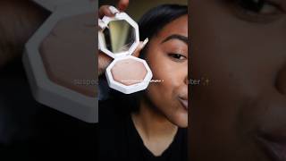 the most GLOWY highlighter EVER✨ makeup glowyskin fentybeauty [upl. by Enytsuj]