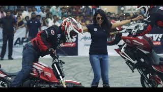 Apache Pro Performance X  A record setting stunt Marathon in Chennai [upl. by Lyrahc599]