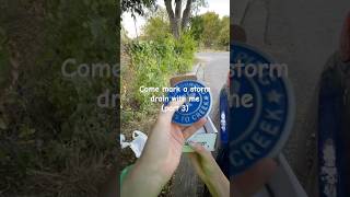 part 3 storm drain marking is a great way to serve the environment💧 nature environment texas [upl. by Einot]