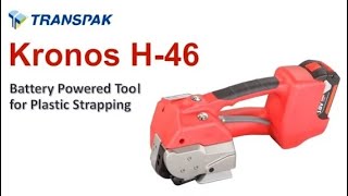 H46 Kronos Battery Powered Strapping Tools  TRANSPAK [upl. by Perice235]