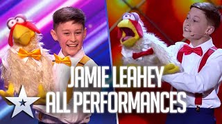 Jamie Leahey amp Chuck ALL Performances  Britains Got Talent [upl. by Yellat]