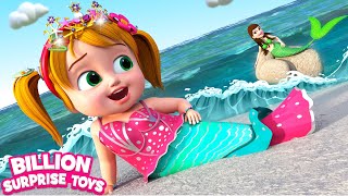 Mermaid Discovery 🌊 Fun Beach Story with Dolly and Baby Zay Magical Beach Adventure [upl. by Lacey]