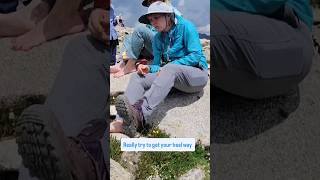 How to lace your boots for hiking downhill hike hiking womenwhohike [upl. by Herschel]