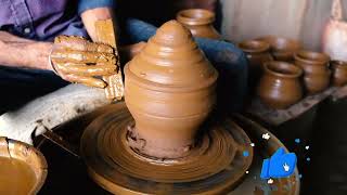 Clay Pottery  Pot Making With CLAY Amazing Talent of Indian Potter in Village  Small Scale [upl. by Nidnarb707]