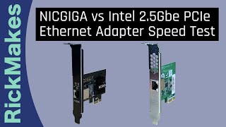 NICGIGA vs Intel 25Gbe PCIe Ethernet Adapter Speed Test [upl. by Sillert]