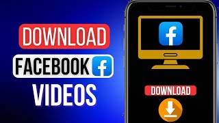 How To Download Facebook Videos On iPhone and Android  iOS amp Android 2024 [upl. by Leumas]