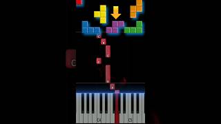 Tetris Theme  Piano Tutorial gameshorts pianotutorial theme [upl. by Recor]