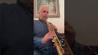 Variation sur le reel du bonhomme Soprano saxophone B♭ lygeros music saxophone soprano learn [upl. by Abshier]