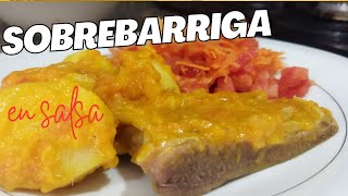 Cómo hacer Sobrebarriga en salsa  receta muy Colombiana [upl. by Marni]