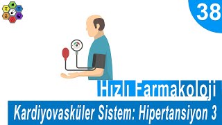 KARDİYOVASKÜLER SİSTEM HİPERTANSİYON 3  Hızlı Farmakoloji 38 [upl. by Amilas]