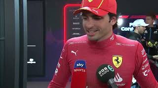 Carlos Sainz PostRace Interview  2024 Bahrain Grand Prix [upl. by Annat]