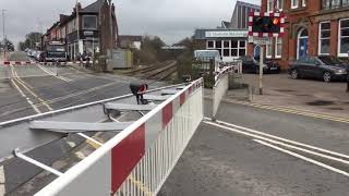 Coalville Level Crossing Leics Thursday 15032018 [upl. by Maharva]