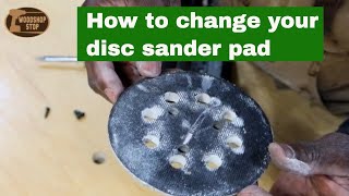 How to change your disc sander pad Just got over COVIDglad to be back😊 [upl. by Lamarre]