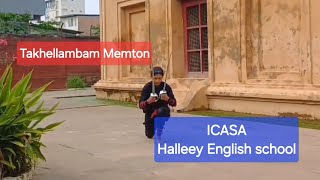 Takhellambam Memton chanu ICASA Halleey English school Online Leiteng Thanghai Competition ThangTa [upl. by Zsazsa]