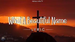 What A Beautiful Name  Hillsong Worship Lyric Video [upl. by Frieder]