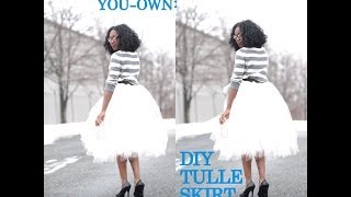 MakeItYourOwn Tulle Skirt NoSew Method [upl. by Stanleigh]