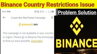 Binance this campaign is not available in your country solution [upl. by Naahsar362]