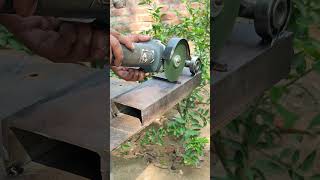 Homemade angel grinder stand for all types of metaliron cutting tools diytools seniorwelder [upl. by Itida752]