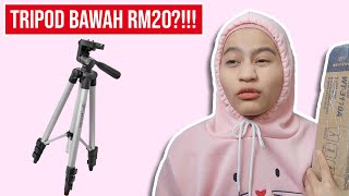 Tripod Weifeng WT3110A for Youtuber pemula Murah Review amp Unboxing  SHOPEE HAUL [upl. by Sharp]