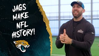 Jacksonville Jaguars Make NFL History with the first ever Draft Pick LIVE From Ireland nfldraft [upl. by Snashall]