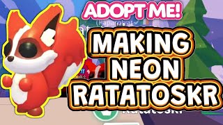 NEON RATATOSKR IN ADOPT ME WINTER EVENT  ratatoskr adoptme [upl. by Derrik835]