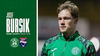 Josef Bursiks Reaction Ross County 0 Hibernian 0  William Hill Premiership [upl. by Neelehtak]