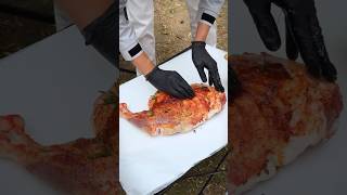 juicy leg of lamb cooking outdoorcooking meatlovers cookingvlog cookingchannel steak outdoor [upl. by Charyl147]