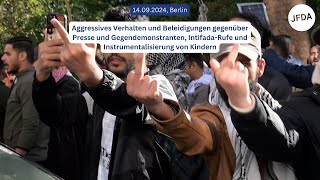 BerlinKreuzberg 14092024 HamasDreiecke und IntifadaRufe auf israelfeindlicher Kundgebung [upl. by Emogene]