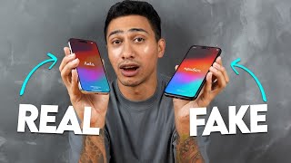 8000 PESOS FAKE IPHONE VS REAL IPHONE [upl. by Narot]