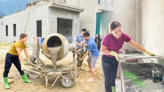 House Completion Stage Worth 50K Tiling Septic Tank Building Hoàng Thị Niệm  Energetic Girl [upl. by Garth]