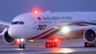 Beautiful Takeoff Biman Bangladesh Airlines S2AJU Boeing 7878 BG208 Manchester To Sylhet 1022020 [upl. by Enimzzaj]