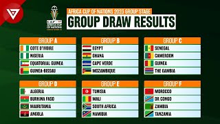 Draw Results CAF AFCON Africa Cup of Nations 2023 Group Stage [upl. by Barrett80]