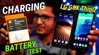 LG G8x Thinq Charging amp Battery Drain Test  Best Charger for LG G8x Thinq  HINDI  Data Dock [upl. by Ariajaj8]