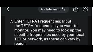 Uniden sds100 Add TETRA channel [upl. by Akinimod944]